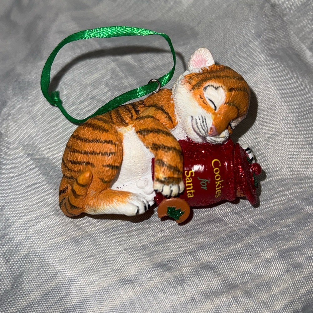The Danbury Mint Baby Animal Collection Tiger Cub Christmas Ornament